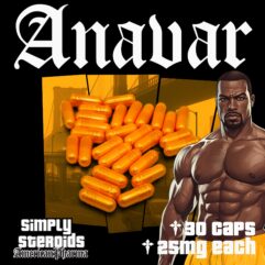 Anavar 25mg x 30 Capsules